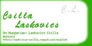 csilla laskovics business card